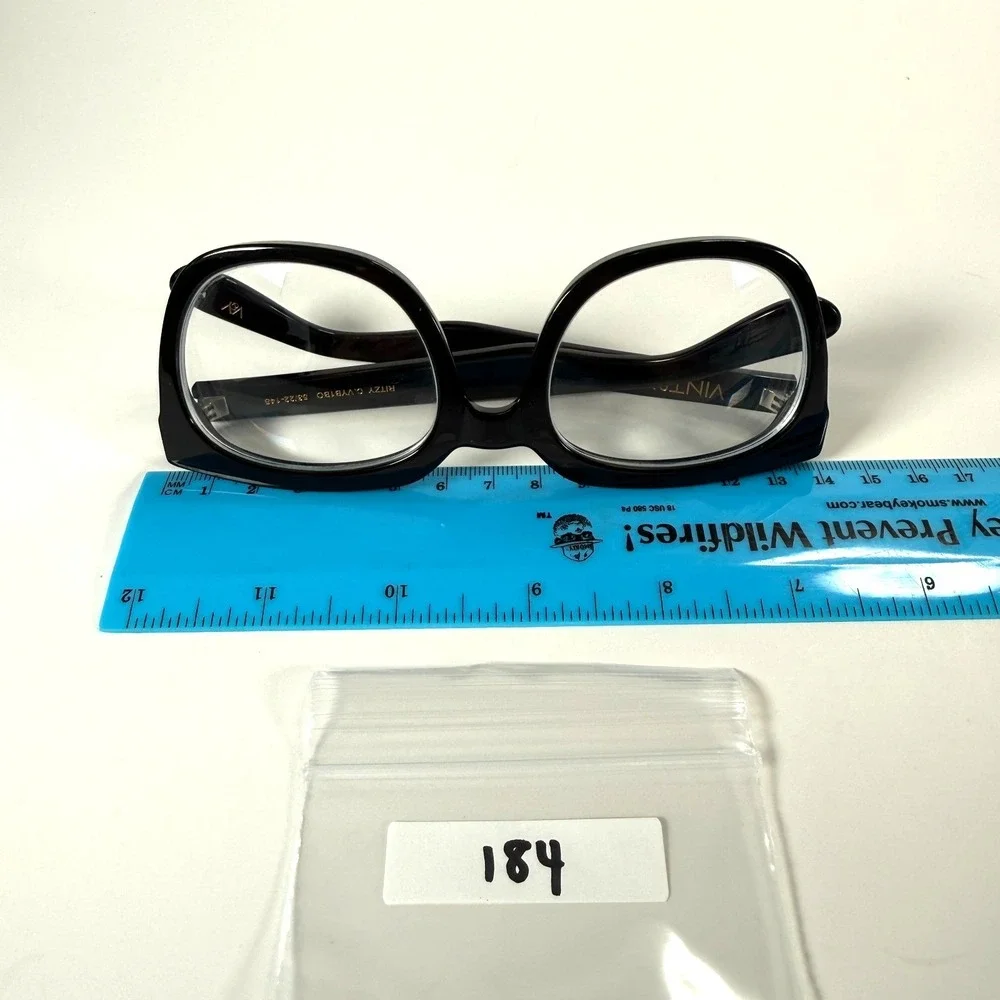 VINT & YORK Ritzy C.VYB1BO‎ Eyeglasses Frame 53-22-145 Jet Black Bold Womens